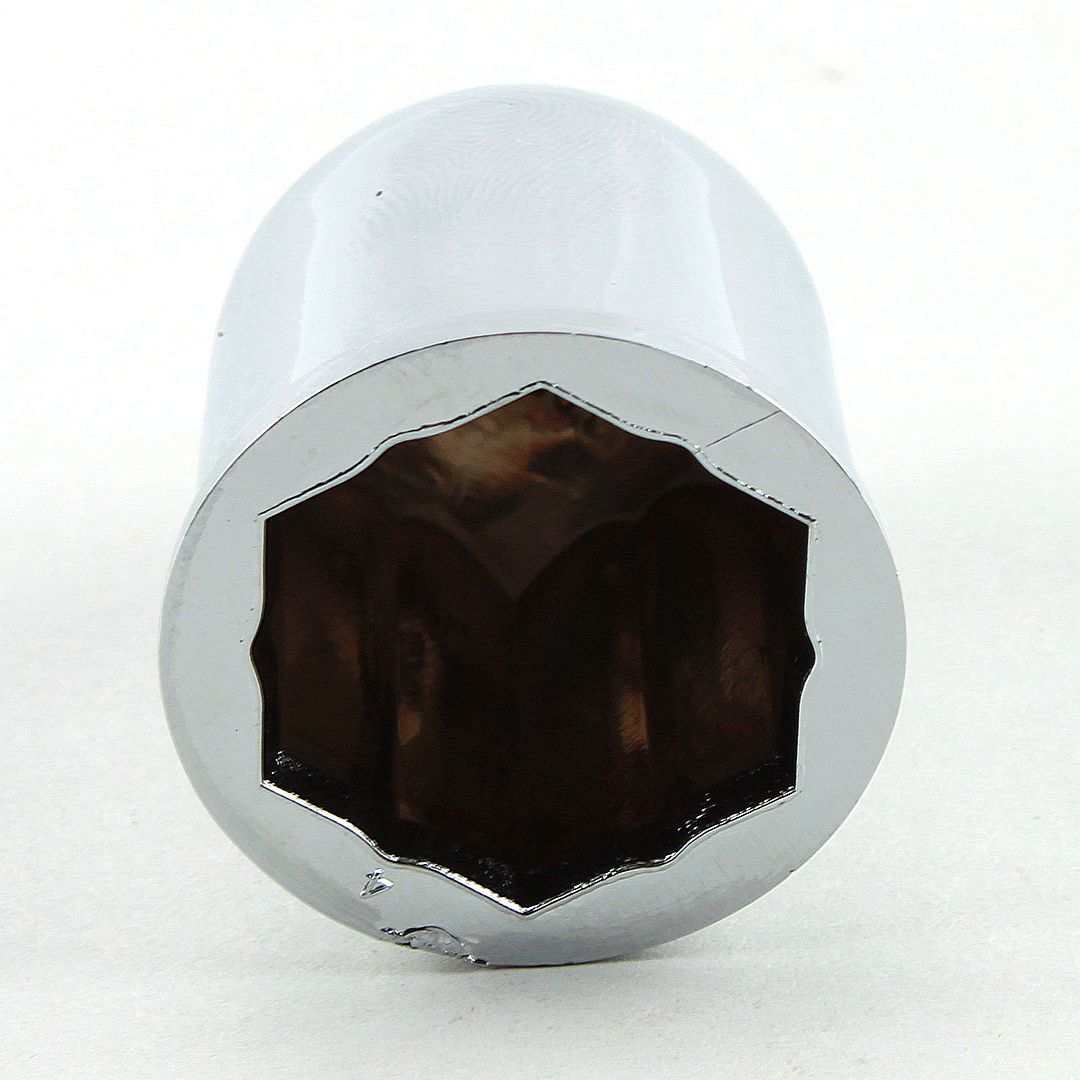 Chrome Plastic Spider Hub Cap Lug Nut Cover SINGLE 1pc fits 3/4" or 13/